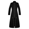 Men Gothic Coat Black Punk Pin Head Vampire Jacket